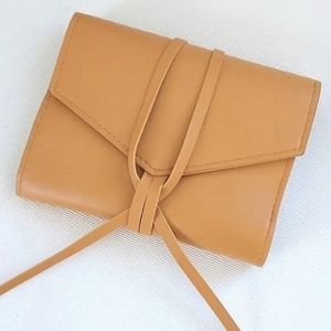 Glass Ladder Co “The Katherine” Tan Brown Vegan Leather Tech Organizer